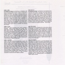 Program for the production, "Los Fantasmas de Tulemón"