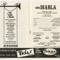 Program for the production, "Doña Diabla"