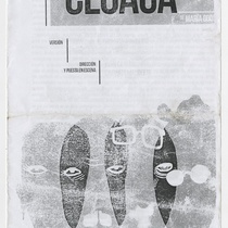 Program for the theatrical production, Cloaca