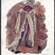 Costume Design Drawings (1-20) for the production, "Oh, la gente"