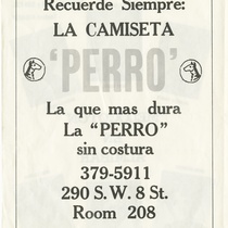 Playbill for the production, "Melocotón en almibar" 