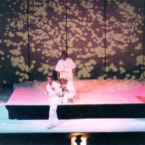 Photographs of the theatrical production, Balseros