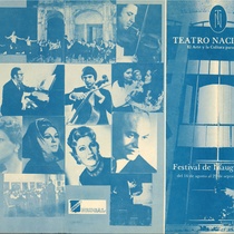 Program for the Teatro Nacional Festival de Inauguración