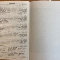 Program for the theatrical production, Box Plays