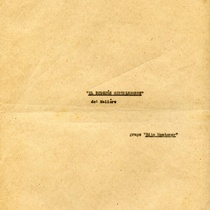 Program for the theatrical production, El burgués gentilhombre