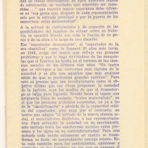 Program for the theatrical production, Los días de la Comuna