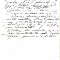 Letter from Lázaro Zamora to Francisco Morín, 2004