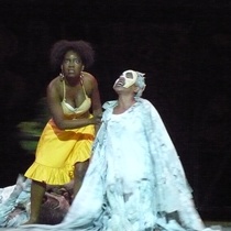 Photographs of the theatrical production, María Antonia