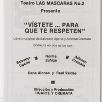 Program for the production, "Vístete para que te respeten"