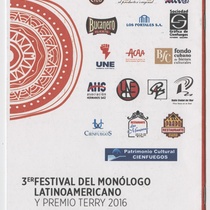 Catalogue for the 3er Festival del Monólogo Latinoamericano