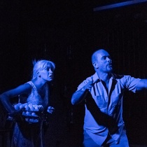 Photographs of the theatrical production, Huevos