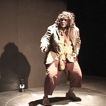 Photographs of the theatrical production, El enano en la botella