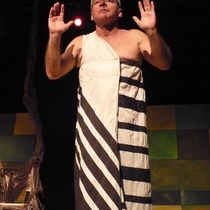 Photographs of the theatrical production, El Venerable