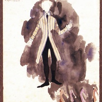 Costume Design Drawings (1-20) for the production, "Oh, la gente"