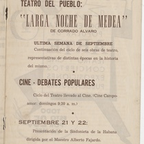 Program for the production, "El sí de las niñas"