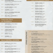 Program for the festival, Festival Iberoamericano de Teatro de Cádiz XXIX