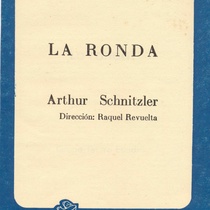 Program for the theatical production, "La ronda"