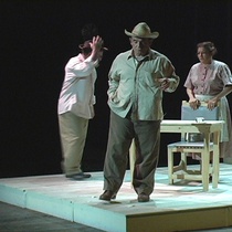 Photographs of the theatrical production, Morir del cuento