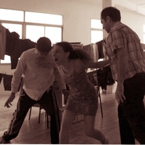 Photographs of a rehearsal, "Fango" (Madrid)