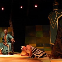 Photographs of the theatrical production, El Venerable