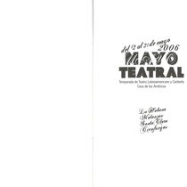 Program for Mayo Teatral 2006