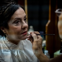 Photographs of the production, "La noche de las tríbadas".