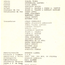 Program for the production, "Rampa arriba, Rampa abajo"