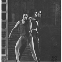 Alicia Alonso, Orlando Salgado, Rosario Suárez (Charín) in the ballet, "Carmen"