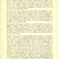 Program for the theatrical production, Plácido