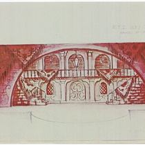 Set design for the production, "Latin Fire"