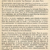 Program for the theatrical production, Las preciosas ridículas