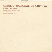 Program for the theatrical production, "La casa de Bernarda Alba"