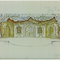 Set design for the production, "Latin Fire"