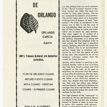 Program for the production, "La dolorosa"