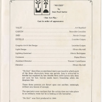 Program for the production, "No exit"