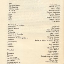 Program for the theatrical production, Casa de muñecas