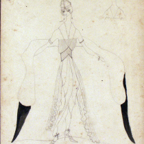 Costume design for Amanda in the theatrical production, Las vacas gordas