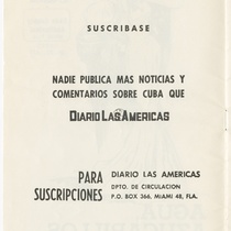 Program for the production, "Agua, azucarillos y aguardiente"