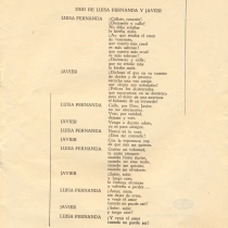 Program for the production, "Luisa Fernanda"