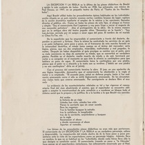 Program for the theatrical production, La excepción y la regla and El que dijo sí y El que dijo no