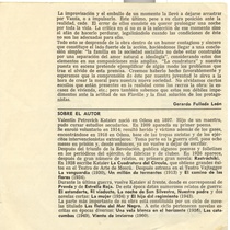 Program for the theatrical production, Cuadratura del círculo