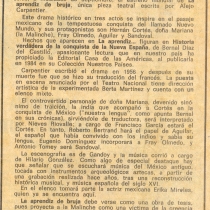 La conquista vista por Carpentier para el teatro