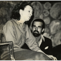 Lucía Lorenzo (Sor Maurilia) and Miguel Ángel Abadía (Mario), in "Proceso a cuatro monjas"