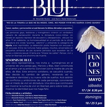Program for the theatrical production, Blue