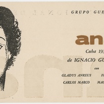 Program for the theatrical production, Ana