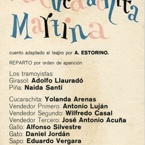 Program for the production, "Díptico: La cucarachita Martina / Pompín, el fantasmita"