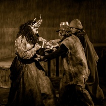 Photographs of the production, "La orgía"