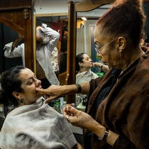 Photographs of the production, "La noche de las tríbadas".