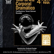 Program for the theatrical workshop, Taller de arte corporal dramático