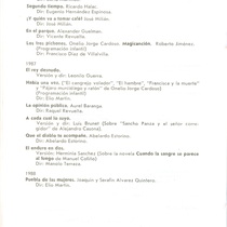 Information leaflet about the history of the "Grupo Teatro Estudio"